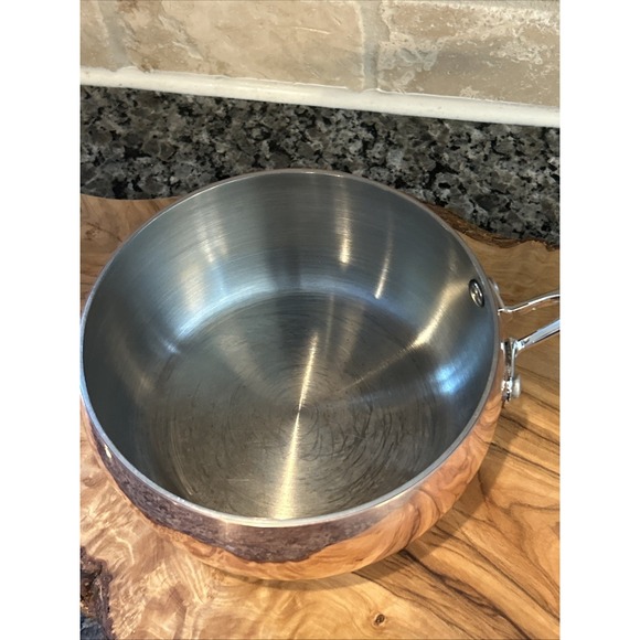 Il Mulino New York 1.5 Quart Stainless Copper Saucepan Pot No Lid - Picture 3 of 5